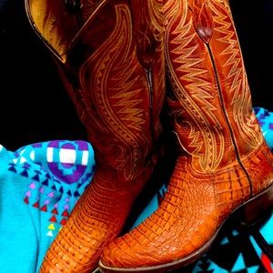 Mens Larry Mahan Dress Alligator boots